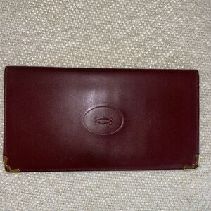 Cartier wallet, check book unisex